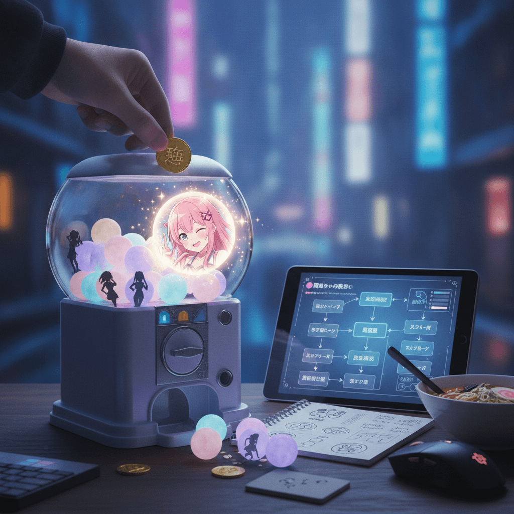 運命ガチャの真髄:美少女ゲームで「推し」を掴む戦略的思考と心理解析ガイド